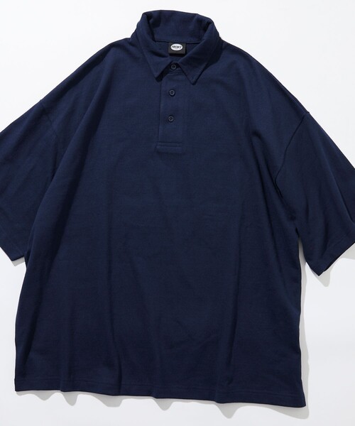 「FREAK'S STORE」 半袖ポロシャツ SMALL グレイッシュベージュ メンズ_画像9