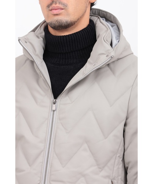 HIGH STREET（ハイストリート） ダウンジャケット ダウン キルトレザー