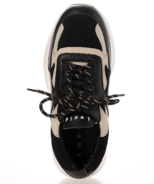 「Lucida」 ローカットスニーカー 38 アイボリー レディース_画像3