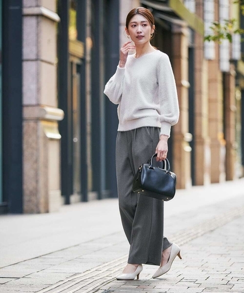 みわページ LE CERCLE par rope' パンツ リネンライクフラワープリントイージー