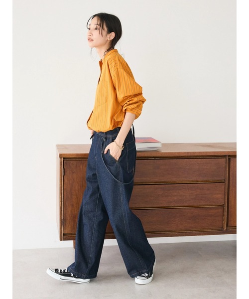 「CRAFT STANDARD BOUTIQUE」 長袖チュニック S オフホワイト レディース_画像5