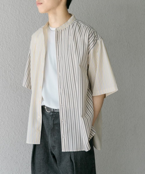 「SENSE OF PLACE by URBAN RESEARCH」 半袖シャツ MEDIUM ブルー メンズ_画像6