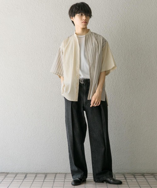 「SENSE OF PLACE by URBAN RESEARCH」 半袖シャツ MEDIUM ブルー メンズ_画像9