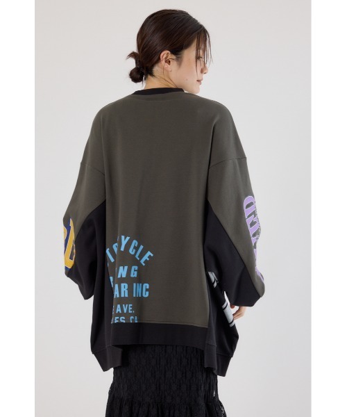 Disney RODEO CROWNS リメイクロゴスウェット 大きいサイズ RODEOミッキーリメイクスエット RODEO CROWNS × ディズニー リメイク