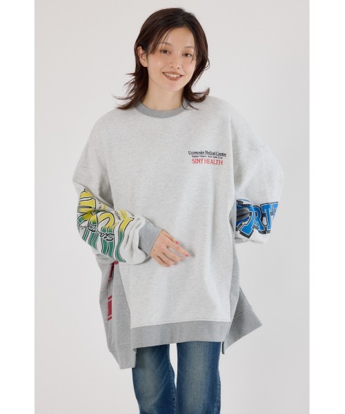 RODEO CROWNS × ディズニー リメイク ビッグ スウェット RODEOミッキーリメイクスエット RODEO CROWNS × ディズニー リメイク