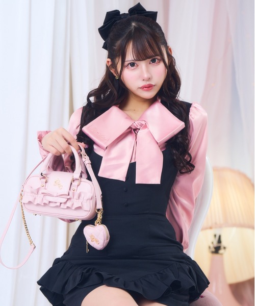 ReAmour ブラウス シャツ ロゴリボンブラウス レディース : ZOZOTOWN