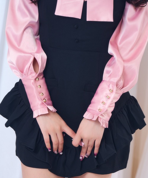 ReAmour ブラウス シャツ ロゴリボンブラウス レディース : ZOZOTOWN