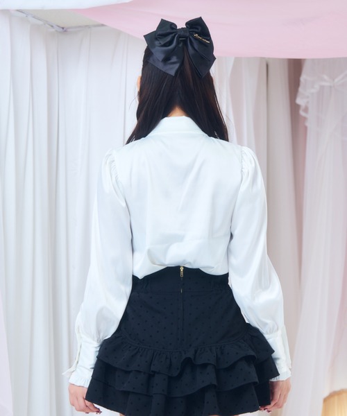 ReAmour ブラウス シャツ ロゴリボンブラウス レディース : ZOZOTOWN
