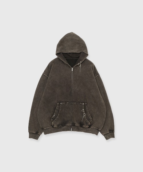 Jose Mooジョゼムーン パールビーズ付きパーカー グレー JOSEMOON