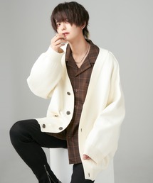 「ADRER」 ニットカーディガン SMALL ホワイト メンズの画像8