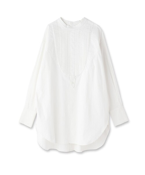 「DRESSTERIOR」 長袖ブラウス 36 ネイビー レディース_画像8