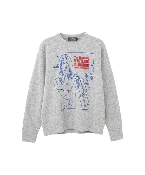 HYSTERIC GLAMOUR 長袖Tシャツ メンズMサイズ HYSTERIC GLAMOUR（ヒステリックグラマー） 長袖Tシャツ LARGE トップ
