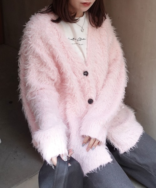 CORNERS（コーナーズ） カーディガン モンスターシャギーニット