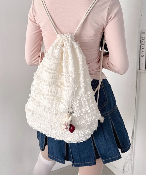 Loueme デイバック リュック ホイップレースフリルナップサック