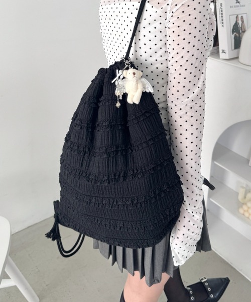 Loueme デイバック リュック ホイップレースフリルナップサック