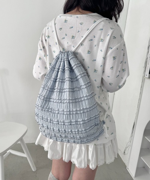 Loueme デイバック リュック ホイップレースフリルナップサック 