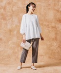 「GLOBAL WORK」 7分袖ブラウス L...の詳細画像3