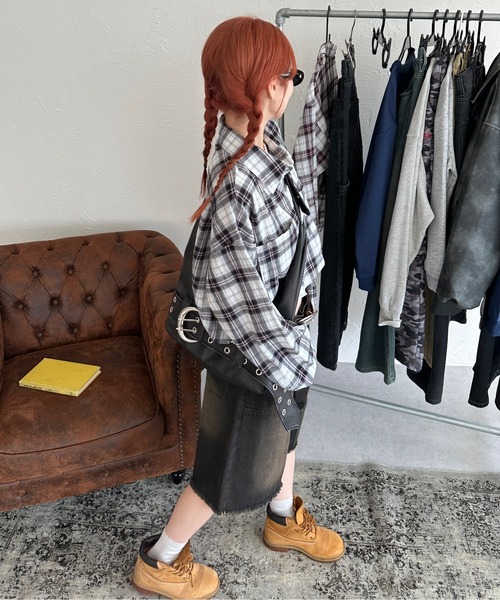 「sedacle girl」 長袖シャツ FREE ブラック レディース_画像5