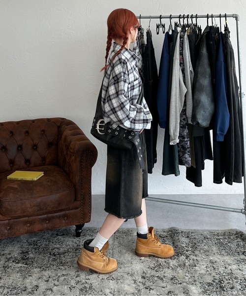 「sedacle girl」 長袖シャツ FREE ブラック レディース_画像8