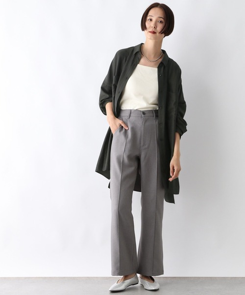 「LEPSIM」 長袖シャツ FREE チャコールグレー レディース_画像6