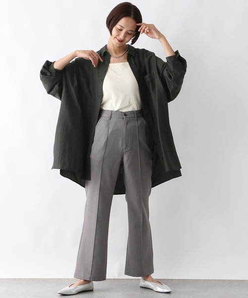 「LEPSIM」 長袖シャツ FREE チャコールグレー レディース_画像7