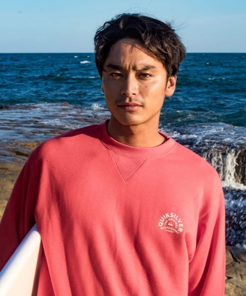 「Quiksilver」 スウェットカットソー MEDIUM ブラック メンズ_画像4