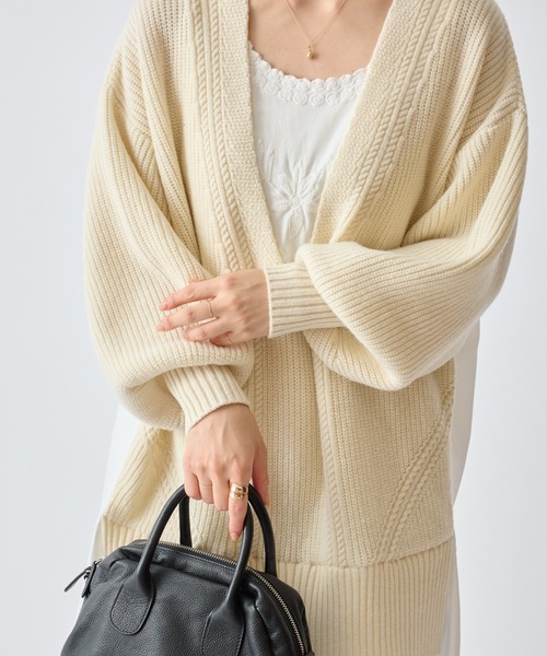 BEARDSLEY（ビアズリー） 長袖ワンピース FREE ホワイト レディース