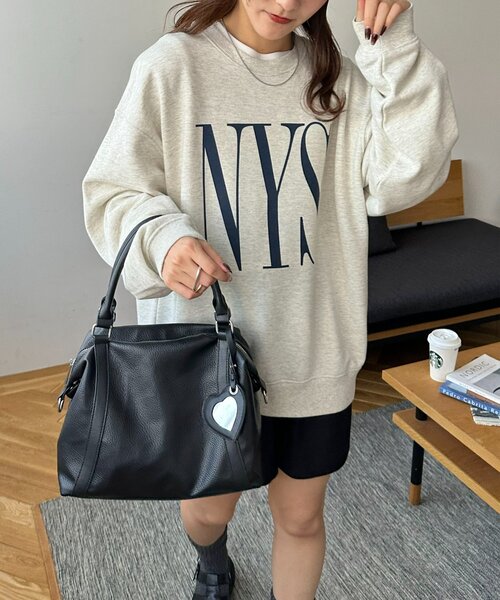 Discoat（ディスコート） ボストンバッグ ミラーチャーム付ソフト