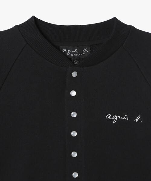 agnes b.（アニエスベー） カーディガン キッズ ロゴ コットン 長袖