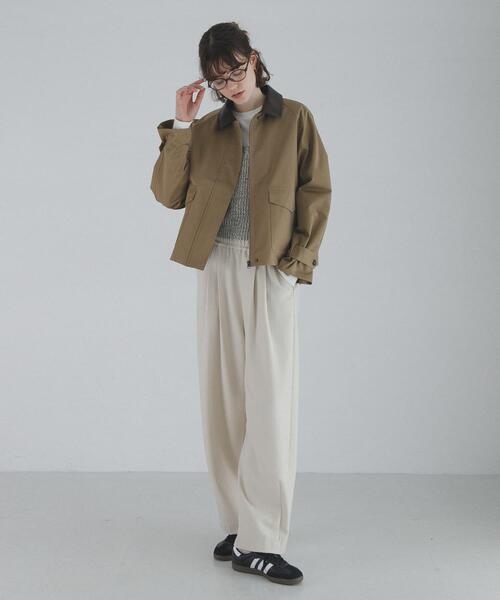 Sonny Label 異素材ショートジャケット ホワイト系 Sonny Label｜異素材衿ショートジャケット | Rakuten Fashion(楽天