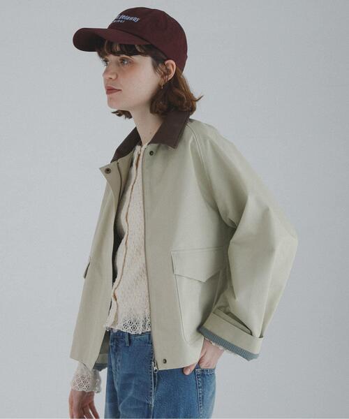 Sonny Label 異素材ショートジャケット ホワイト系 URBAN RESEARCH Sonny Label コート アウター 異素材衿ショート
