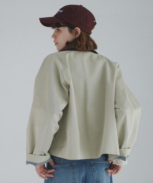 Sonny Label 異素材ショートジャケット ホワイト系 URBAN RESEARCH Sonny Label コート アウター 異素材衿ショート