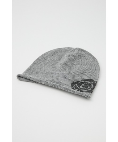 LAGUA GEM（ラグアジェム） ニット帽 ニットキャップ ROSE JACQUARD