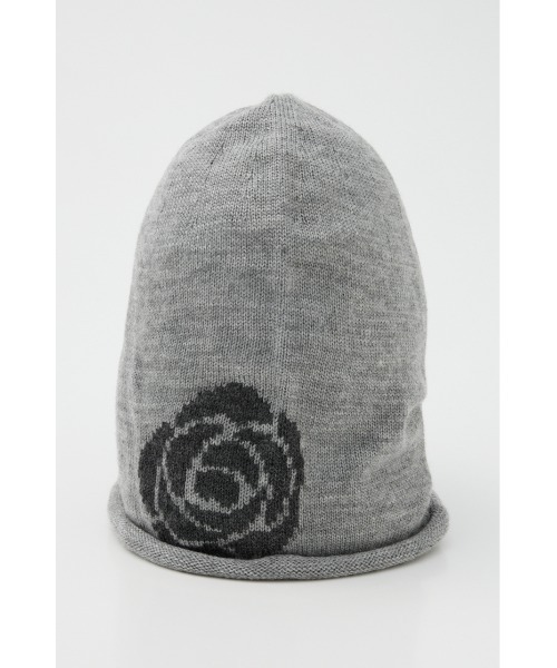 LAGUA GEM（ラグアジェム） ニット帽 ニットキャップ ROSE JACQUARD