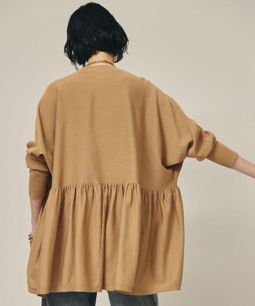 「Curensology」 長袖ニット FREE ネイビー レディース_画像3