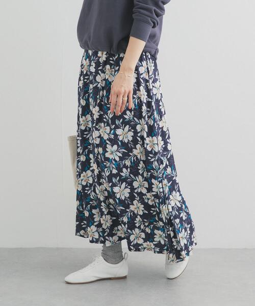 専用です★イザベルマランエトワールフラワープリントリネンスカート未使用品36 URBAN RESEARCH DOORS（アーバンリサーチドアーズ） ロング スカート