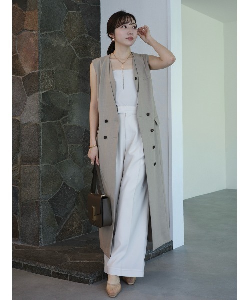 anuans（アニュアンス） ワンピース レイヤードジレワンピース