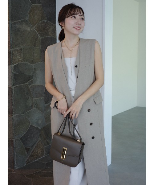 anuans（アニュアンス） ワンピース レイヤードジレワンピース