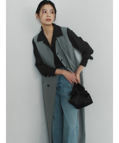 anuans（アニュアンス） ワンピース レイヤードジレワンピース