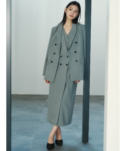 anuans（アニュアンス） ワンピース レイヤードジレワンピース