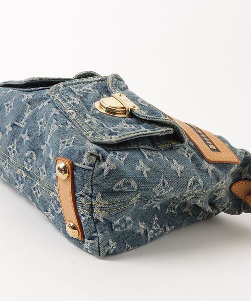 「LOUIS VUITTON」 ルイヴィトンモノグラムデニム バギーPM ハンドバッグ（M95049） - ブルー レディース_画像3