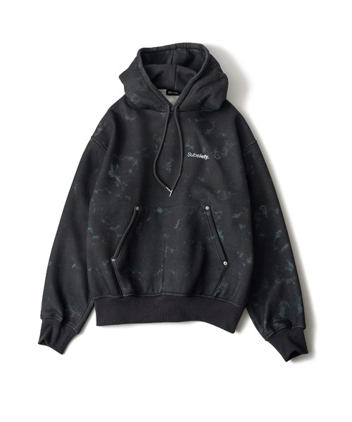 「Subciety」 プルオーバーパーカー SMALL ブラック系その他 メンズの画像