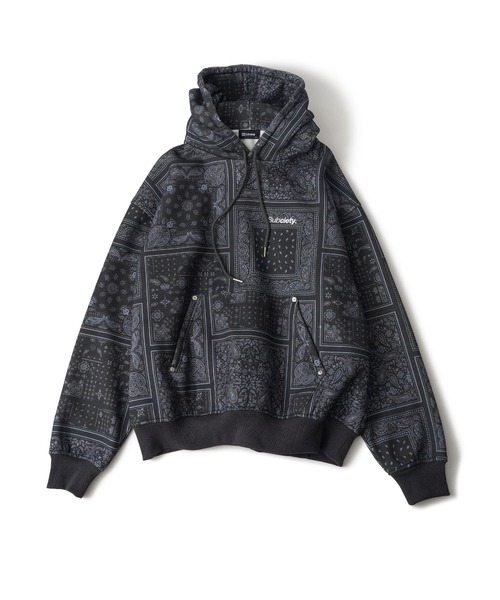 「Subciety」 プルオーバーパーカー SMALL ブラック系その他 メンズの画像