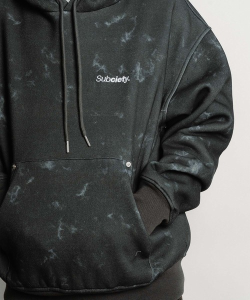 「Subciety」 プルオーバーパーカー SMALL ブラック系その他 メンズの画像
