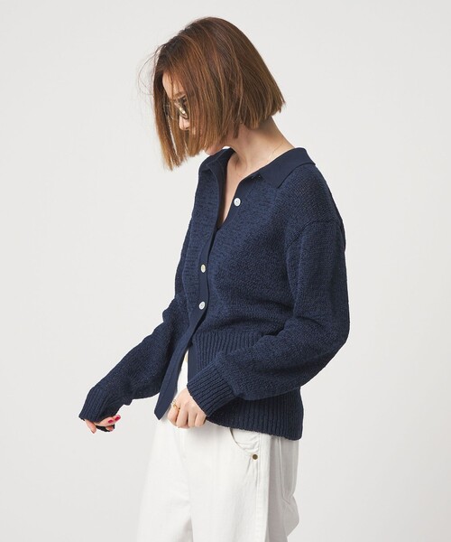 SALE2点まとめて＜conte＞テープヤーン カーディガン　ノースリーブセット conte カーディガン 「conte」テープヤーン カラーカーディガン