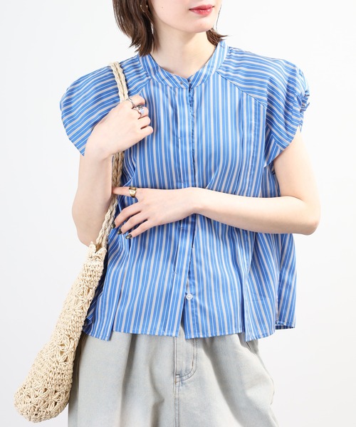 Anna Nicola（アンナニコラ） ブラウス シャツ 夏 パフスリーブ 