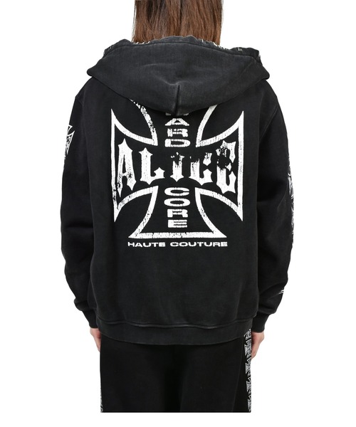 ALICE HOLLYWOOD パーカー NUBIAN x ALICE MOTO COUTURE HOODIE
