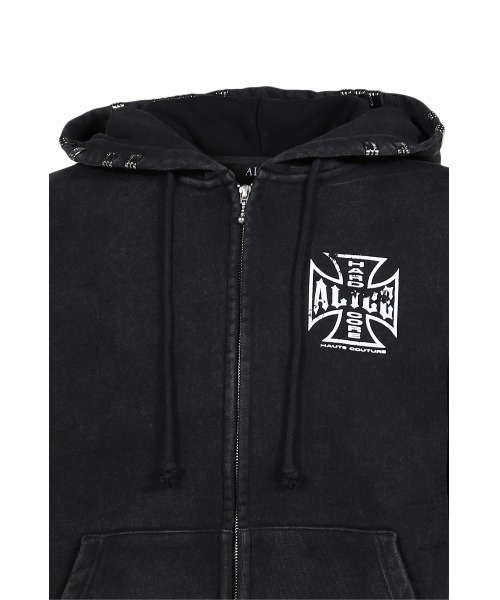 ALICE HOLLYWOOD パーカー NUBIAN x ALICE MOTO COUTURE HOODIE