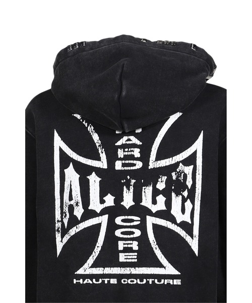 ALICE HOLLYWOOD パーカー NUBIAN x ALICE MOTO COUTURE HOODIE