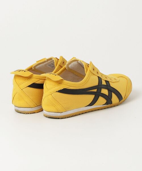 「Onitsuka Tiger」 ローカットスニーカー 23 イエロー×ブラック メンズの画像